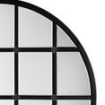 thumbnail image 4 of Benzara BM241116 Mirror with Metal Frame & Grid Design, Silver & Black, 4 of 5