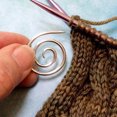thumbnail image 4 of Tejer Con Aguja Espiral Espiral Cable Aguja Tejer Hogar DIY Chal Bufanda Costura Tejido Plata Sywqhk Libre de BPA, 4 of 5