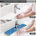 thumbnail image 5 of Coolnut 2 Pack Faucet Dry Mat for Kitchen Sink, Christmas Snowflakes Geometric 14x5 Inch Faucet Drying Mat Absorbent Mat Fast Dry Mat for Kitchen, Bathroom, 5 of 7