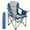 Blue, variant on EDX Heavy Duty Camping Chair 500 lb Capacity, Oversized Extra Wide for Adults, Padded High Back Folding Lawn Chair, 500 lbs Steel Frame, Portable Outdoor Camping Chair with Cup Holder, Blue Gray