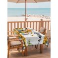 thumbnail image 2 of Outdoor Tablecloth with Umbrella Hole for Patio/Picnic/Party/Camping, Sunflowers Waterproof Table Cloth Rectangle Table Cover Washable, Summer Botanical Yellow Floral Butterfly Plaid (52"x 70"), 2 of 8