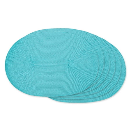 

Aqua Oval Pp Woven Placemat (Set of 6)