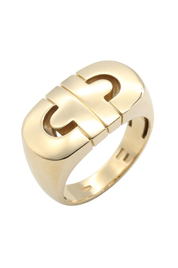 Pre-Owned Bulgari BVLGARI Parentesi Ring, Jewelry, 18K (Yellow Gold), Women's, Gold Tone