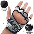 thumbnail image 5 of RDX Weight Lifting Gloves Grips, Gym Fitness Workout, Anti Slip Ventilated Open Back Gripper, Strength Training HIIT Exercise Deadlift, Men Women Cycling Rowing Climbing Hanging Pull Ups Gymnastics, 5 of 9