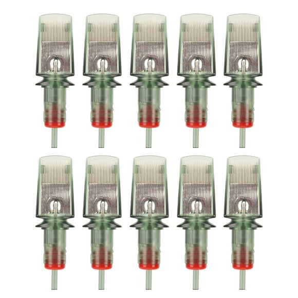 Agujas de sombreado curvas desechables, ultrafinas, curvas, de acero inoxidable RM, 10 unidades, 1239RM