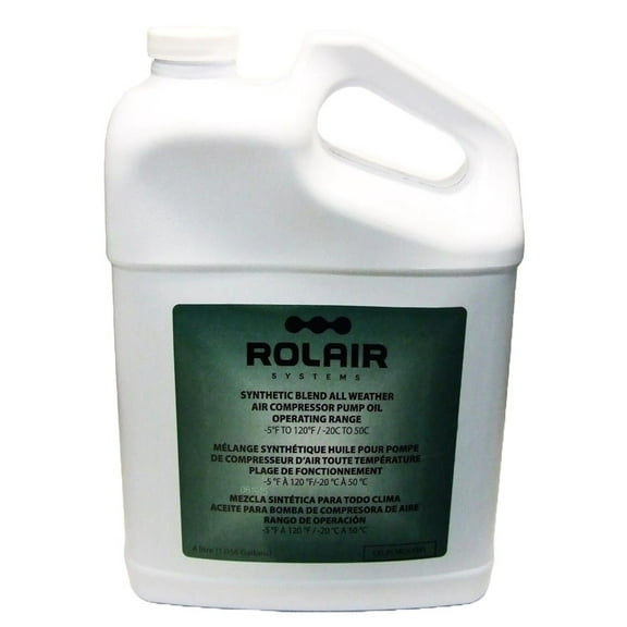 Rolair 1 Gallon (Bottle) All-Weather Synthetic-Blend Air Compressor Oil