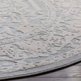 thumbnail image 3 of SAFAVIEH Reflection Christy Oriental Area Rug, Light Grey/Cream, 3' x 3' Round, 3 of 9
