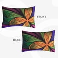 thumbnail image 2 of Naloa Multicolored Beautiful Flower1 Pillowcase, Throw Pillowcase, Wrinkle-Free, Stain-Resistant with Hidden Zipper for Bedroom Sofa-20"x30", 2 of 6