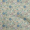 thumbnail image 1 of oneOone Viscose Chiffon Dusty Green Fabric Asian Suzani Dress Material Fabric Print Fabric By The Yard 42 Inch Wide, 1 of 5