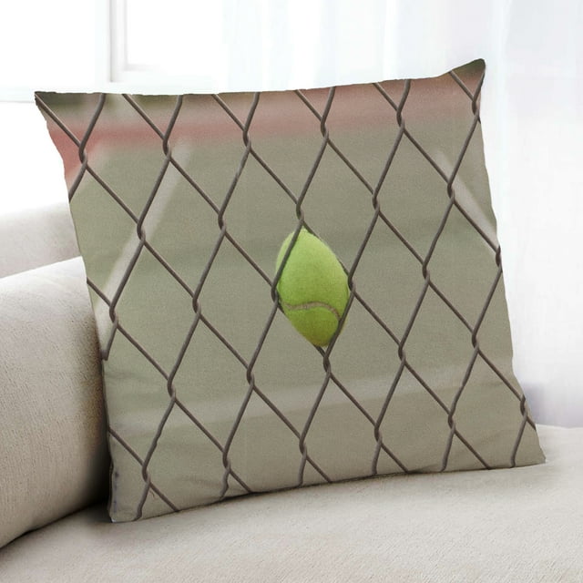 Ahgly Company Sports Tennis Coussin Intérieur, 18 Pouces par 18 Pouces