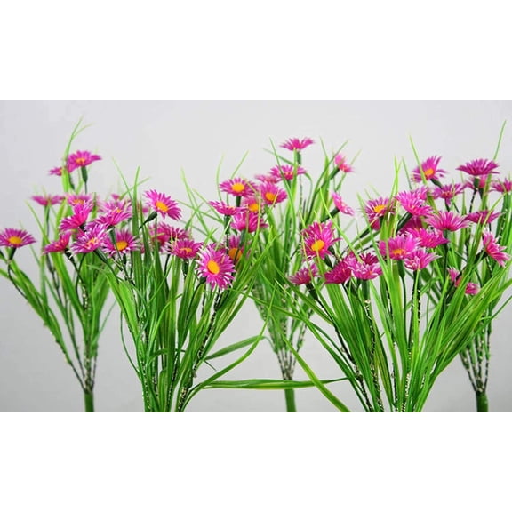 LINLIN 2Pcs Solar Chrysanthemum Lamp, Outdoor Waterproof Solar Powered Landscape Lights Lawn Lamp for Garden Terrace Courtyard Road Party Holiday