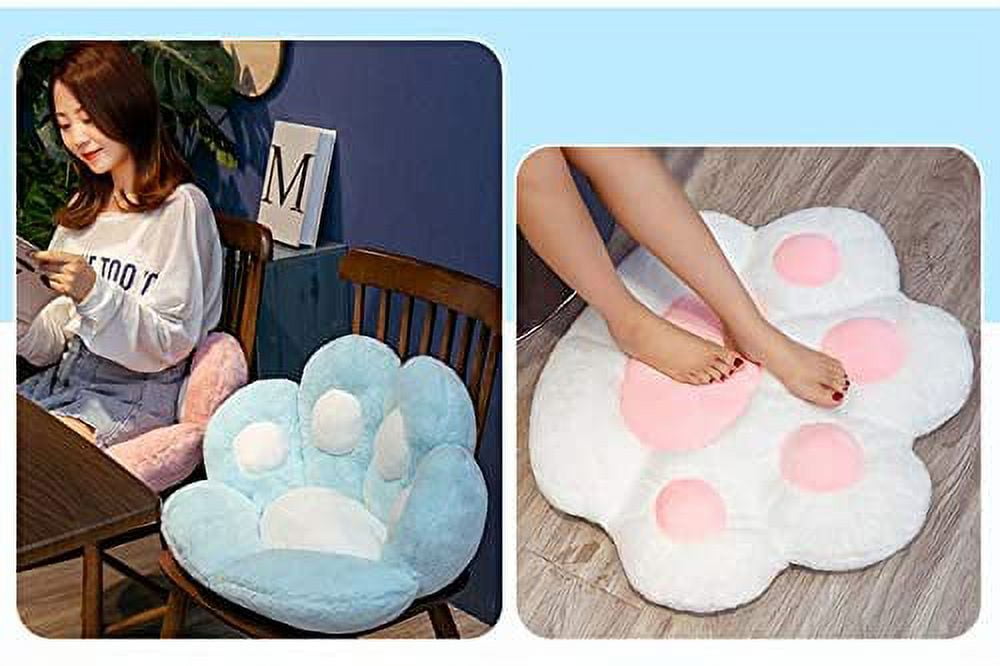 Cute Seat Cushion Hamster Shape Lazy Sofa, Cozy Warm Skin-friendly Plush  Office Chair Pads, Integrated Thickened Reading Backrest Pads,  17.7''15.7