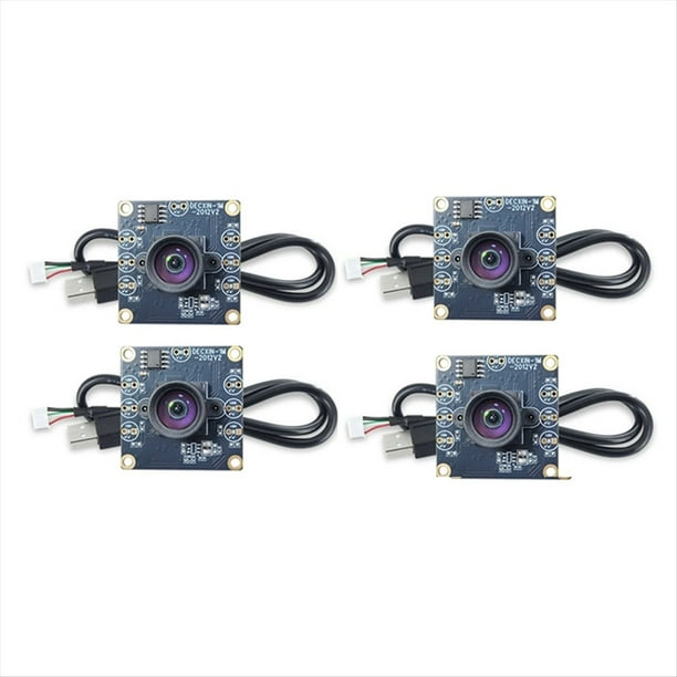 Módulo de Cámara USB de 4 Piezas, 100 Grados, 1 MP, OV9732, 1280 X 720, Controlador USB Gratuito, Enfoque Manual con Cable de 60 cm para WinXP/7/8.