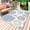 Blue, variant on Outdoor Rug 5' x 7', Blue Aqua Grey Coastal Large Carpet Area Rugs for Patio, RV, Deck, Summer Beach Coral Shell Starfish Water Absorption Camping Rug, Lightweight Washable Rugs Runner