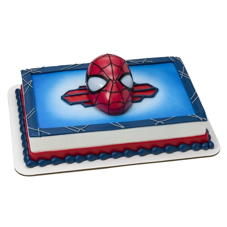 DecoSet® Marvel Spider-Man™ Ultimate Light Up Eyes Cake Topper, 1-Piece Cake Topper Set, Superhero Head with Lights
