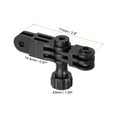thumbnail image 2 of Unique Bargains Adjust Arm Straight Joints Mount 90 Degree Adapter Rotation Mount Extension Arm for Action Camera, Black, 2 of 5