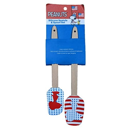 

Peanuts 2 Pack Spatula Spoon Bundle Kitchen Set Snoopy Red White Blue