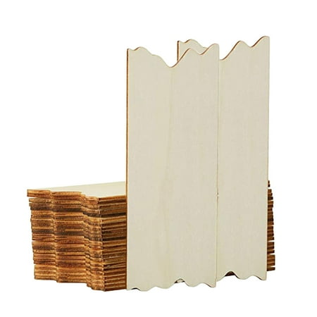 

wooden board 24pcs Wooden Hanging Board Environmental Protection Registration Hanging Board Craft Blank Wood Chips