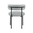 thumbnail image 7 of Meridian Furniture Beacon Grey Boucle Fabric Dining Chair, 7 of 7