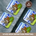 thumbnail image 6 of 3drose, Animals on Ark, Happy 1st Birthday, Block Font, Set of 4 Coasters - Soft, 6 of 7