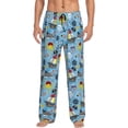 thumbnail image 2 of Kdxio Pirate Marine Animals Print Men's Sleep Pajama Pant Lounge Pants with Pockets, 2 of 8