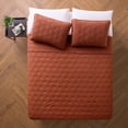thumbnail image 3 of VCNY Home Kaleidoscope Geometric Orange 3 Piece Bed Quilt & 2 Sham Set, King, 3 of 5