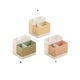thumbnail image 3 of Vogacara Caja de almacenamiento de escritorio, compartimentos para sala de estar, estuche de organización, organizador de oficina para el hogar, cepillo Bolsas de maquillaje Albaricoque Vogacara CE014209-03B, 3 of 6