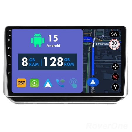 RoverOne 8GB+128GB Car Radio Bluetooth CarPlay GPS Navigation Stereo for Nissan Altima Teana 2018-2023