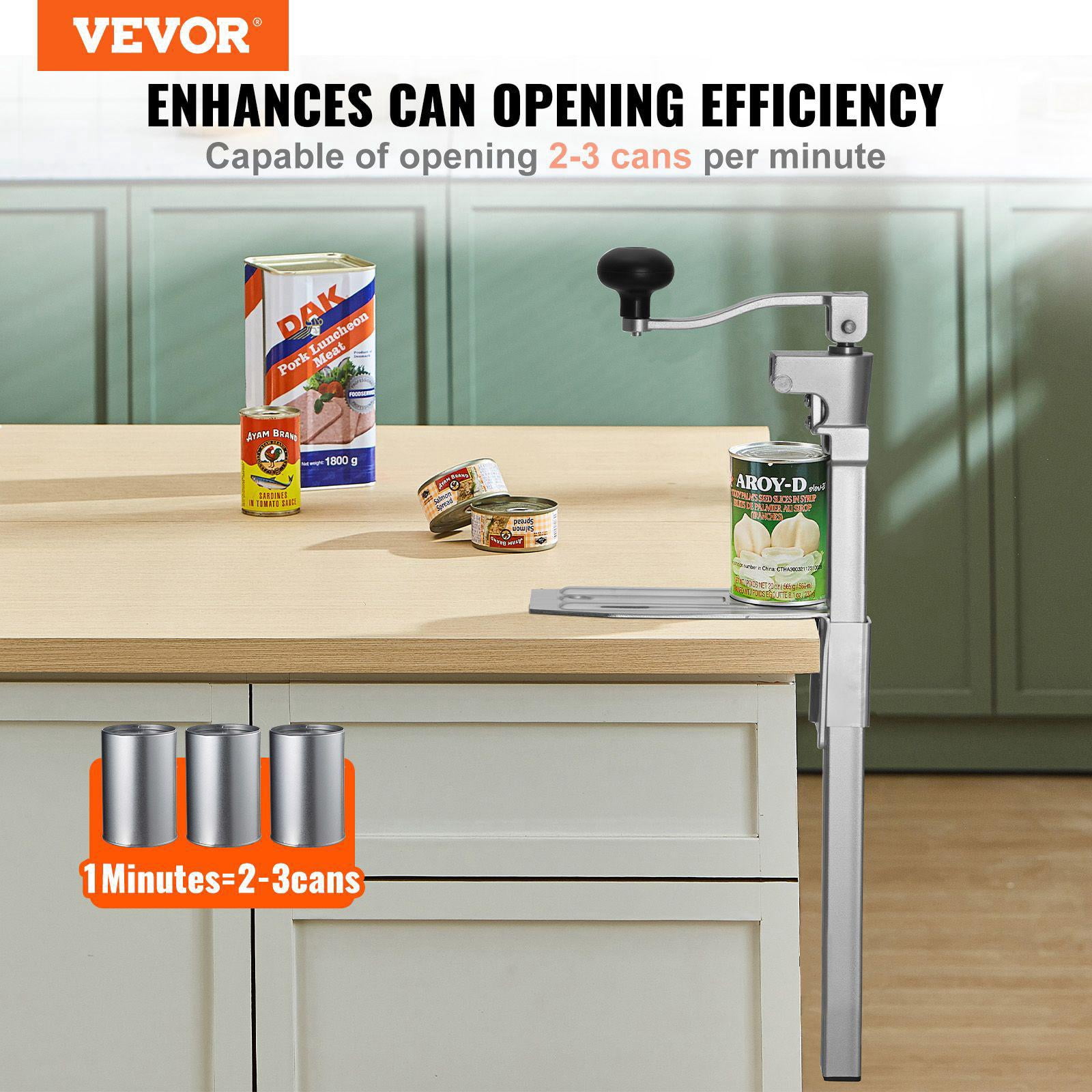 Heavy Duty Commercial Can Opener Manual Tabletop Adjustable Height Up to 15.75 Inches Screw Locking for Restaurant Hotel Food Store