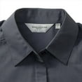 thumbnail image 2 of Russell Collection Ladies/Womens Short Sleeve Poly-Cotton Easy Care Poplin Shirt, 2 of 2