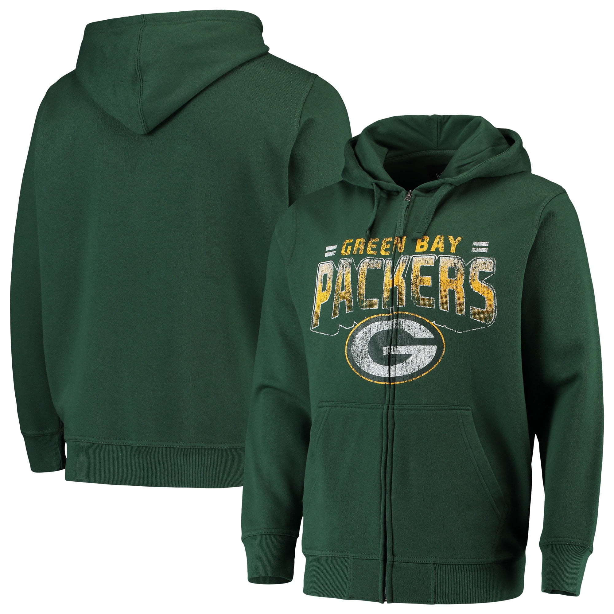 Sporty hoodie Green Bay Packers Jacket  Zip up Autumn Sweater Tops