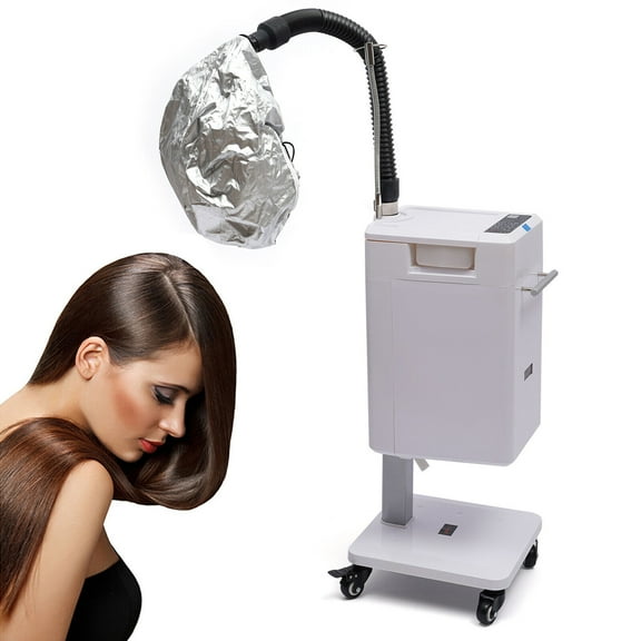SPA Salon Nano Anion Hair Steamer Vertical Hair Dyeing Machine, Smart Touch Control Hair Care Instrument with Steamed Hair Hat