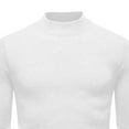thumbnail image 6 of USNSM Men's Mock Turtleneck Long Sleeve Soft Lightweight Casual Slim Fit Pullover Stretch Knit Top for Fall Winter White L, 6 of 6