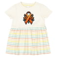 thumbnail image 3 of Inktastic Multiple Sclerosis Ms Awareness Ribbon Girls Baby Dress, 3 of 5