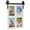 White, variant on Excello Global Products EGP-HD-0445-A Barndoor Collage Photo Frames, Collage Picture Frames Holds Four 4" X 6" Photos, Brown, 13" X 17"