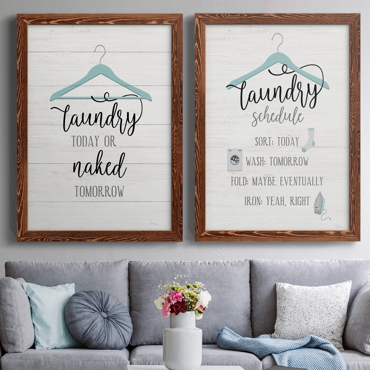 Naked Tomorrow - Premium Framed Canvas 2 Piece Set - Ready to Hang