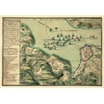 thumbnail image 2 of Vintage Places 14x11 White Modern Wood Framed Museum Art Print Titled - Siege of Quebec City 1670, 2 of 4