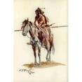 thumbnail image 2 of Russell, Charles Marion 13x18 Black Modern Framed Museum Art Print Titled - Powder Face, 2 of 4
