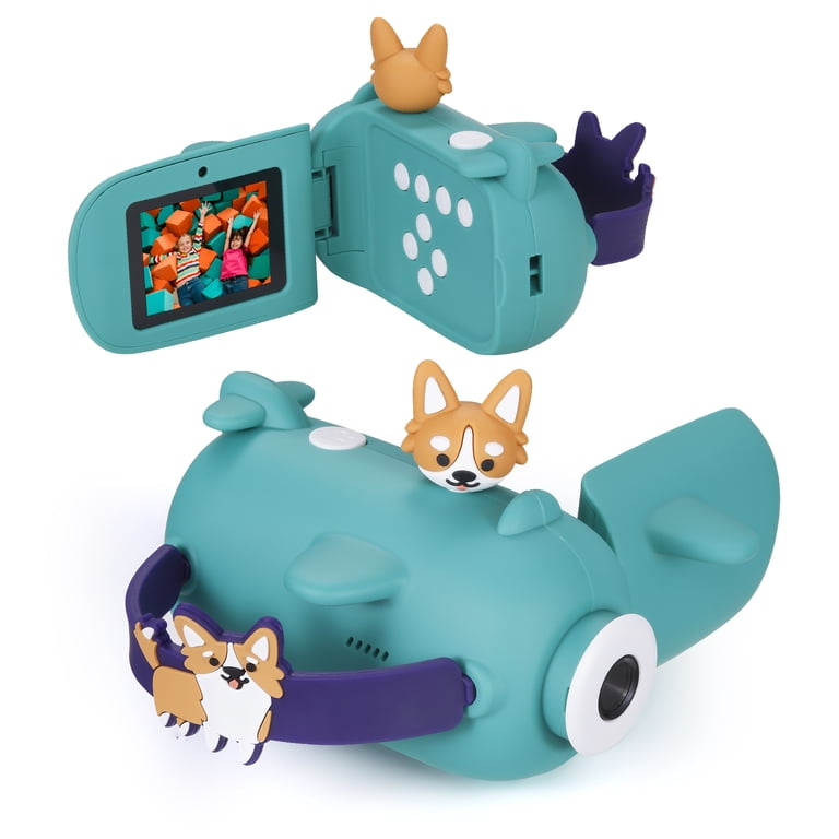 Vivitar Kidztech Camcorder for Kids, Teal Corgi Digital Video