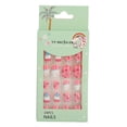 thumbnail image 2 of 24 piezas de uñas postizas extraíbles para niños con patrón de dibujos animados, uñas postizas artificiales de cobertura completa n.º 02, 2 of 15