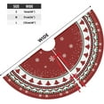 thumbnail image 2 of Christmas Tree Skirt 48 Inches, Red and Green Xmas Tree Mat with Winter Snowflake for Christmas Decorations Holiday Party Indoor Outdoor Home Decor (Red and Green), 2 of 6