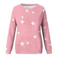 thumbnail image 5 of Abomasnow Women's Plus Size Sweatshirts Casual Long Sleeve Crew Neck Hoodies Cute Star Print Pullover Tops L-5XL, 5 of 5