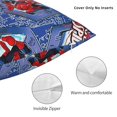Christmas Pillow Covers 22x22 inch,Retro SpiderMan Throw Pillow Cases