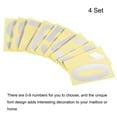 thumbnail image 3 of Uxcell Reflective Mailbox Numbers Sticker 0 - 9 Adhesive Address Number Silver 4.13", 3 of 4