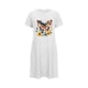 thumbnail image 4 of Camisón corto de talla grande para mujer, camisón de manga corta con estampado de pecho a la moda, camisón para mujer, 4 of 5
