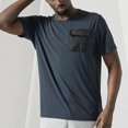 thumbnail image 2 of Vedolay Men Shirts Casual Fashion Men's Short Sleeve T Shirts Comfortable Man T-Shirt,Blue L, 2 of 5