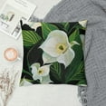 thumbnail image 2 of Nawypu White Calla Lilies Throw Pillow Covers Pillow Cover with Zipper Throw Pillow Cases Double Sided Plush Pillow Covers Decorative Throw Pillows Covers for Couch Living Room Bedroom, 2 of 5
