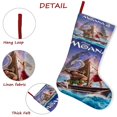 thumbnail image 5 of Moana 2 Tema: Calcetines de Navidad, fino lino blanco para colgar en escaleras y chimenea, decoración navideña para el hogar, regalo de Navidad. 45cm × 32cm, 5 of 5