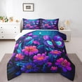 thumbnail image 3 of YST Wild Butterfly Bedding Set, Queen, Pink Floral, 3 of 6