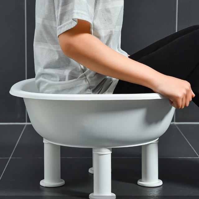 Baño de Asiento para Asiento de Inodoro, Kit de Baña Con Orificio para Colgar, Cuidado Posparto, Alivio del Perino, Bado de Remojo Perineal Sobre El Asiento